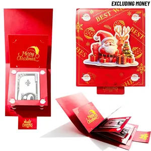 Christmas Gift Money Envelope - Creative Cash Gift Holder with 5 Slots for Cards & Cash,  Ideal Money Holder for Fun Christmas Surprises,Perfect for Sons, Daughters, Friends & Loved Ones - Fun Xmas Surprise for Men & Women, Ideal Gift Ideas