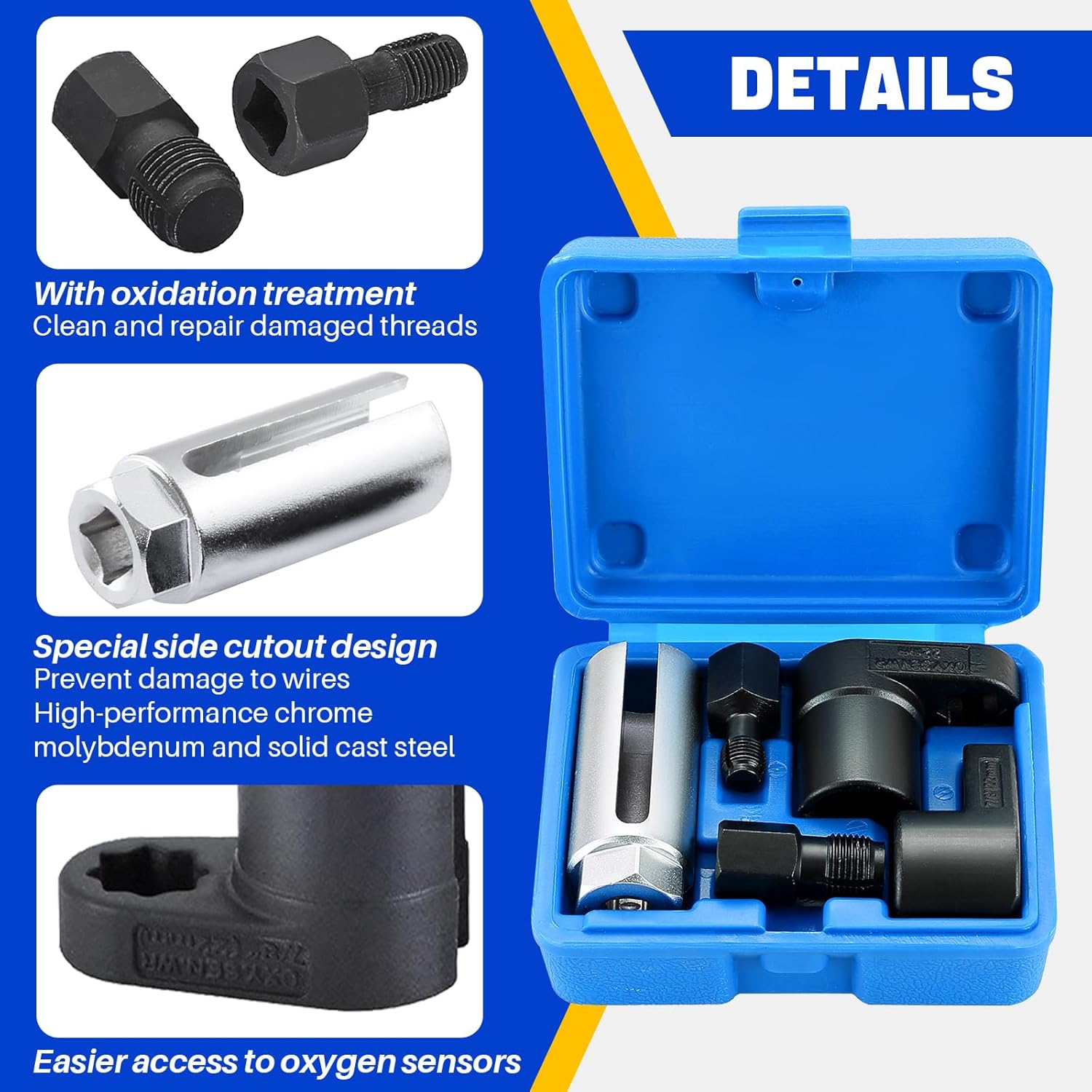 5 count O2  Sensor & Oil  Sending Unit Master Sensor Socket Set