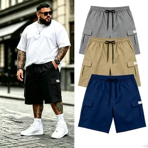 3-Pack Men’s Cargo Shorts | Plus Size Quick-Dry Athletic Shorts with Multi-Pocket Design for Summer Casual Wear