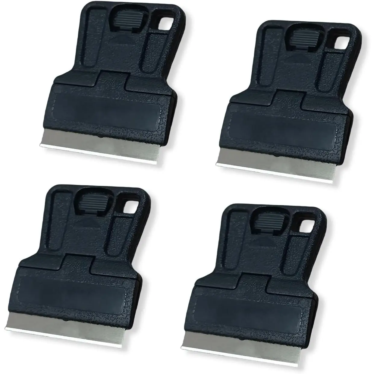 4 count Mini Razor  Scraper Plastic Razor  Scraper Tool 1.5"  for Removing Stickers,Glue,Labels,Decal,,Stain,Vinyl