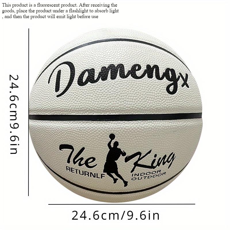 Luminous Basketball, 1 Count PU Soft Leather Outdoor Wear-resistant & Anti Slip Basketball, Basketball Equipment for Indoor Outdoor Use