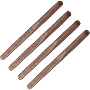 Black Walnut  4 count Coffee Stirrers 6?  & Multifunctional for Coffee, Drinks, , Milk, Oatmeal, Crafts and Oil, butter spreader  for jam, jelly, peanut butter etc.