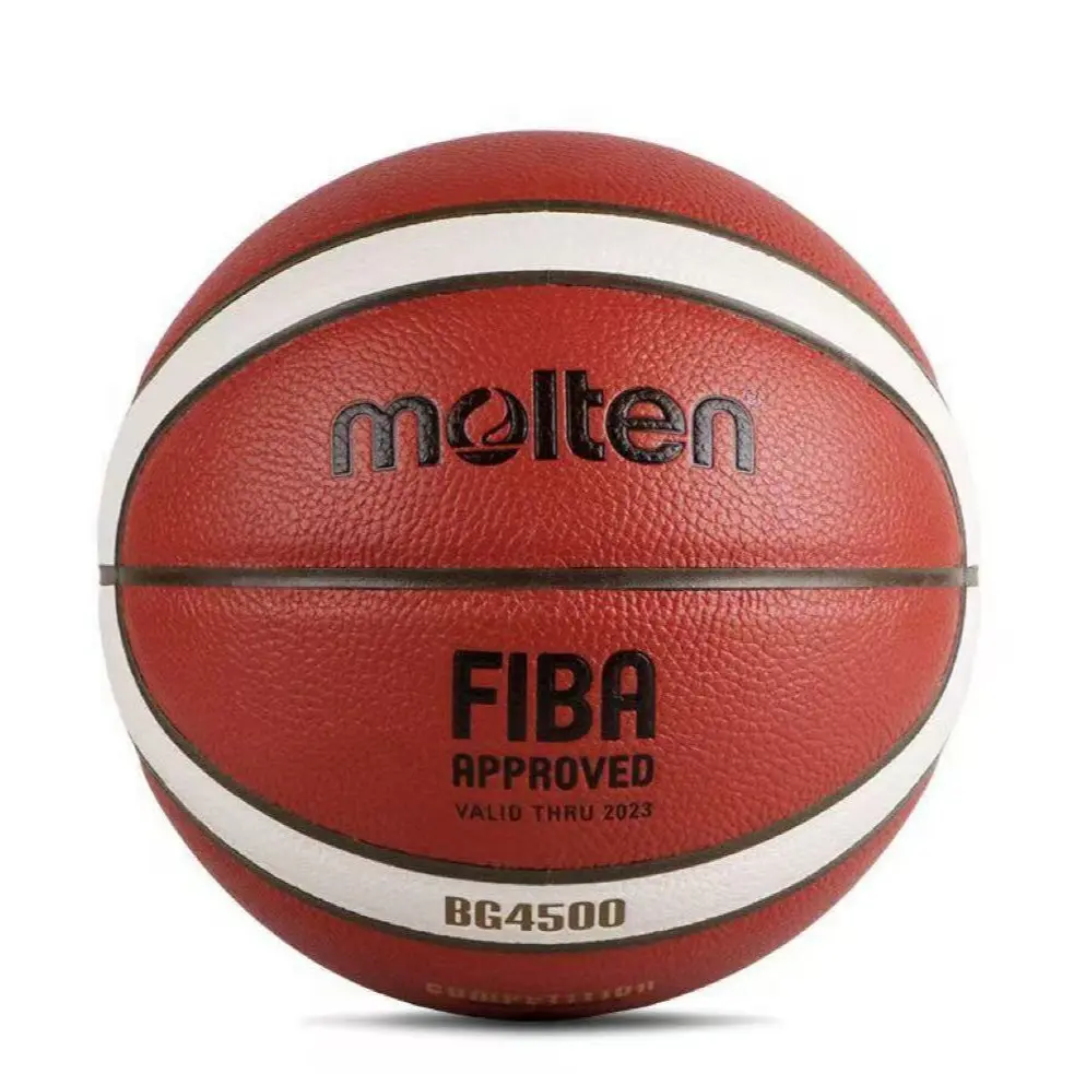 Molten Bg4500 Size 7 Basketball, Fiba Approved Indoor Outdoor Training Match Ball, Durable Design for All Skill Levels, Basketball Equipment