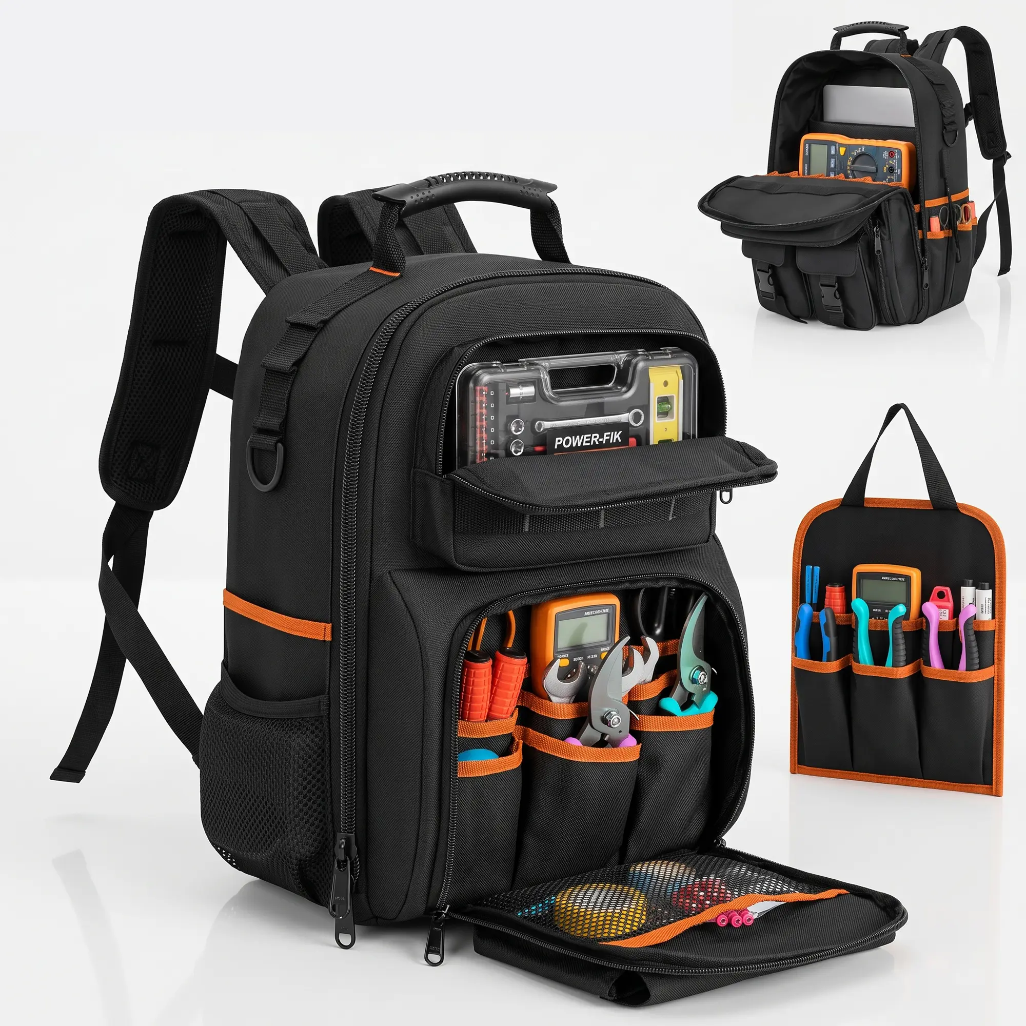 Garvee 🎒 Heavy-Duty Oxford Tool Backpack – 59 Pockets, Water-Resistant, Organized Storage for Electricians, Mechanics & Outdoor Gear! 🔧