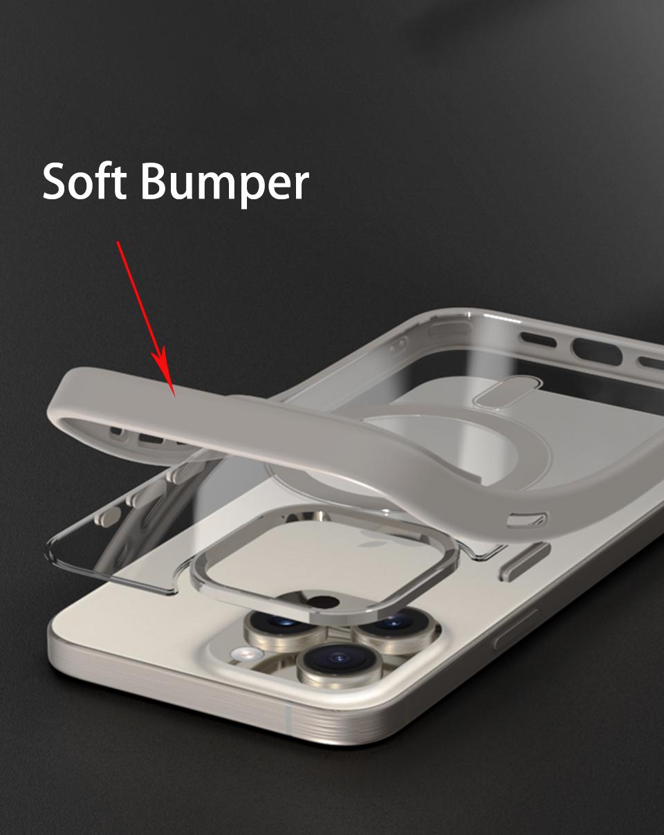 Luxury Magsafe Transparent Case For iPhone 16 15 14 13 12 Pro Max Plus Magnetic Wireless Charge Cases Cover clear case Luxury Magsafe Transparent Case For iPhone 16 15 14 13 12 Pro Max Plus Magnetic Wireless Charge Cases Cover clear case