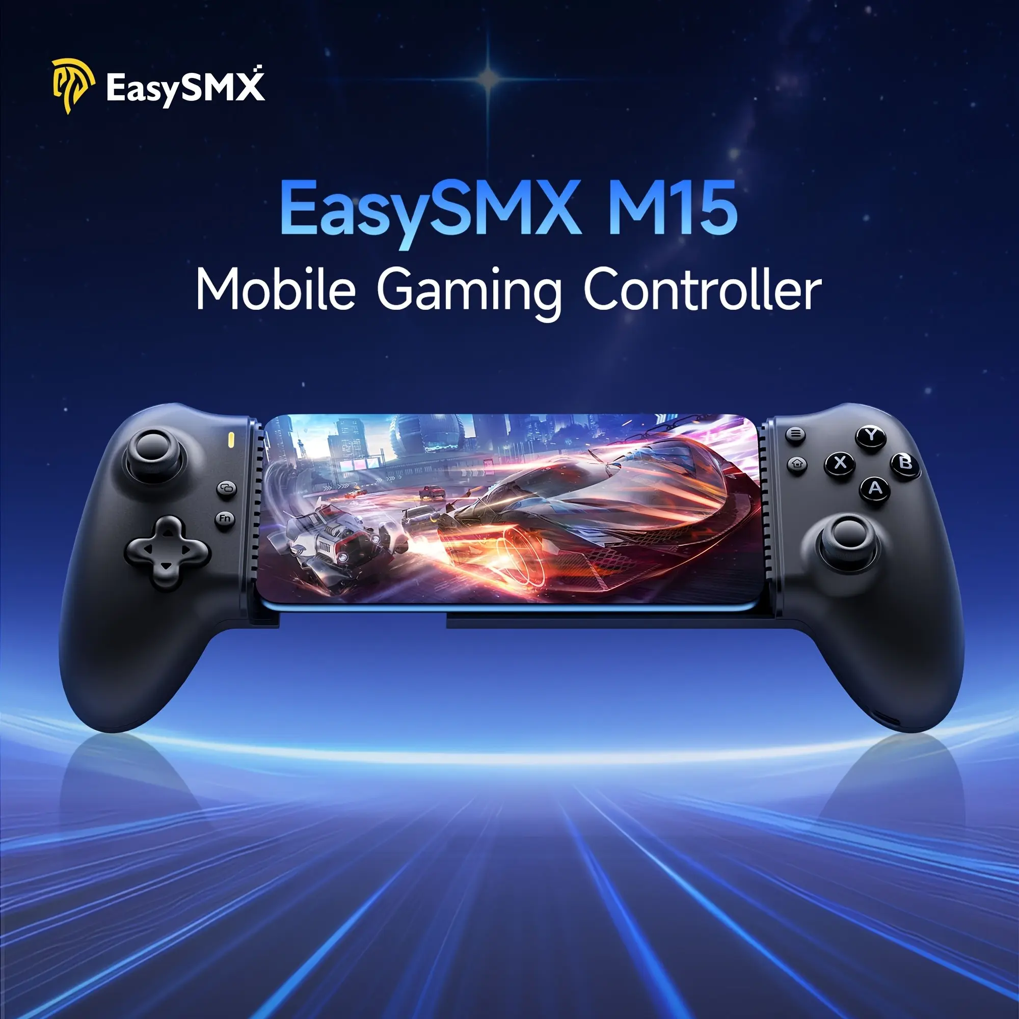 Easysmx M15 Bluetooth-compatible Game Controller, Dual Hall Trigger Joystick, 6-Level Vibration, Compatible with Android and iPhone 15 Series