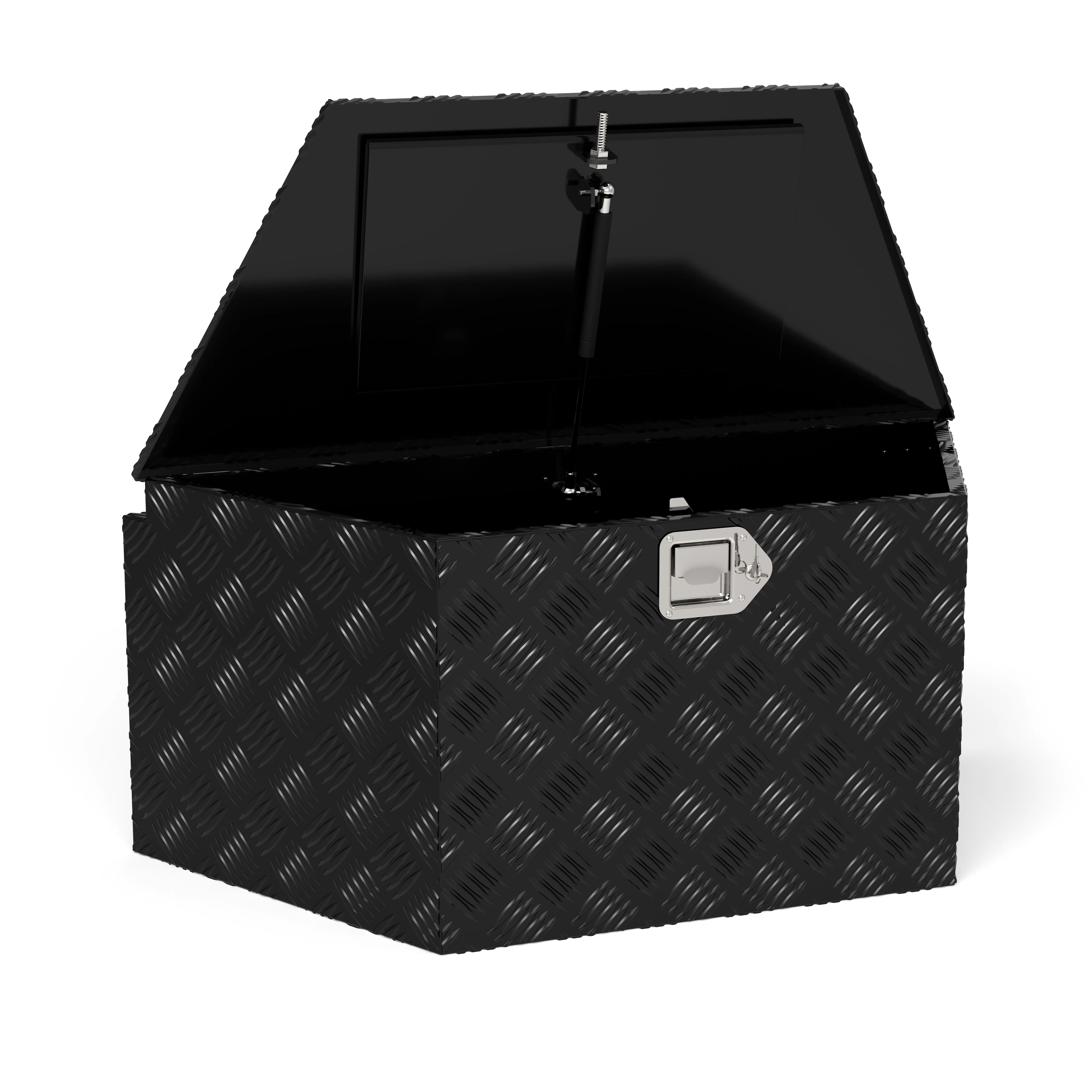 XKV Heavy Duty Storage Aluminum Truck Tool Box Storage,34 * 14.5 * 15"&26*13.3"*12"&35*12"*11.8 w/Lock and Keys Waterproof Tool box Designed For Pickup Truck,Black Bar Chest Box Organizer For Pickup,Truck Bed,RV,Trailer