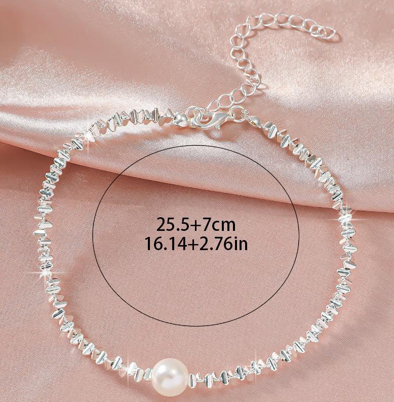 Fashionable hot-selling trendy sparkling anklet for women, high-end minimalist style, glittering starry anklet, beach gift
