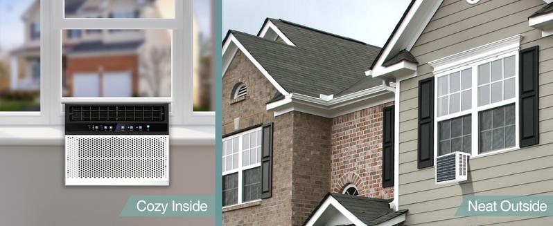 ZAFRO  Window Air Conditioners, 24H Timer Energy-saving Window AC Units, Full Window View, Easy to Install, White