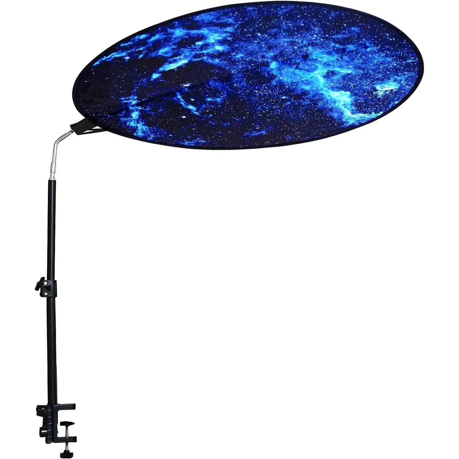 Anti-Glare Office Cubicle Desk Shade Cover 36" Circular Light Blocker with Clamp, Desk Canopy Shading Light Shade for Light Sensitive Professionals Workspaces
