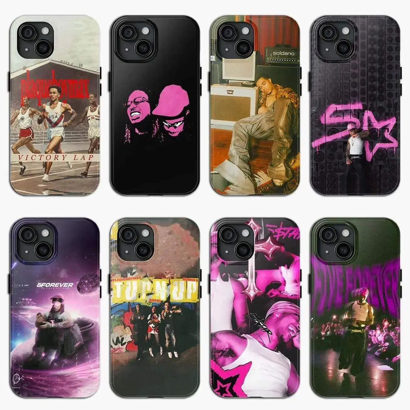 Plaqueboymax Streamer Album Fan Merch Graphic Print Smartphone Case - Tough, Durable Silicone & Polycarbonate Accessory for iPhone 11-17 Pro Max/Plus, Samsung Galaxy S23-25 Cellphone Models, Various Models Phone Accessories