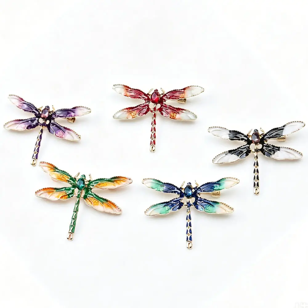 Fashion Dragonfly Rhinestone Brooch Animal Corsage Accessory Gift