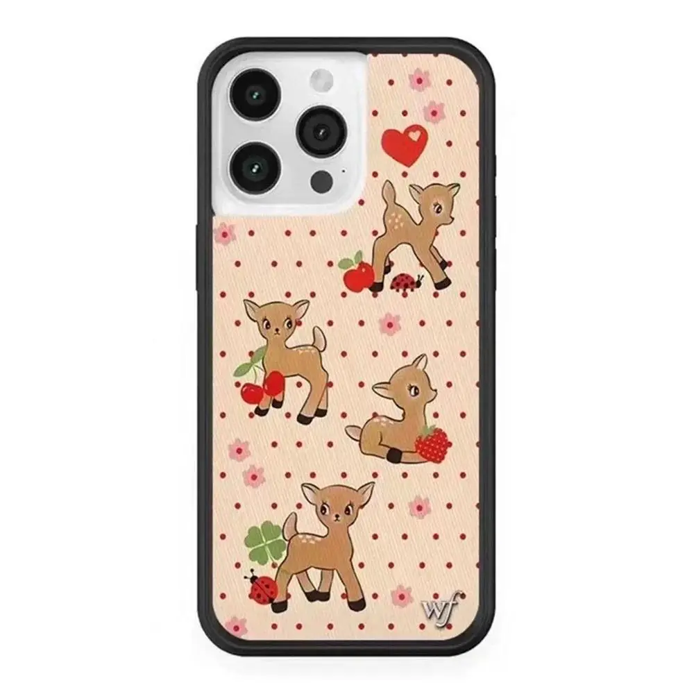 New 3D Fruit Cartoon Character Phone Case - Wildflower, Strawberry & Cute Cherry Designer Protective Cover, Compatible with iPhone 12-17 Pro Max Plus, Mobile Phone Accessory