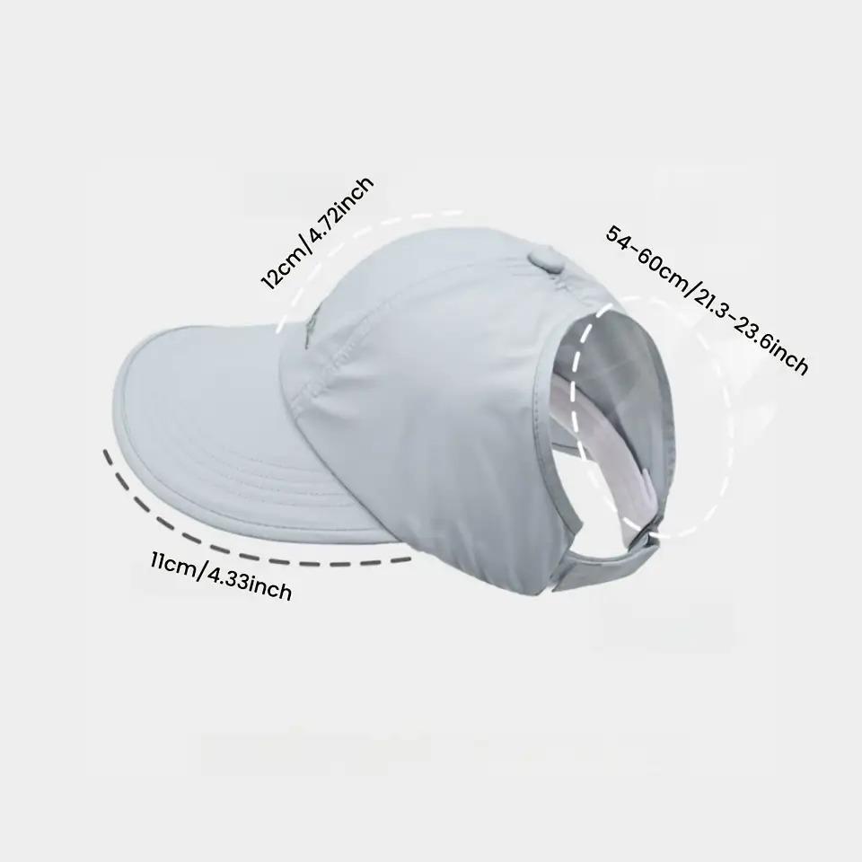 Unisex Youth 2-Pack Sun-Protective Baseball Caps, Lightweight, Adjustable Velcro Closure, Wide Brim, Elastic Design, Suitable for Spring/Summer Sports & Outdoor Use