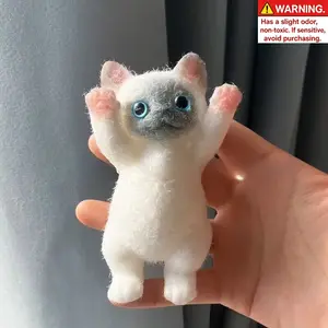 1Pc Cute Cat Squishy Stress Relief Toy, Fun Slow-Return Squeeze Toy, Perfect Gift for Kids and Students, Birthday, Party, Thanksgiving, Christmas