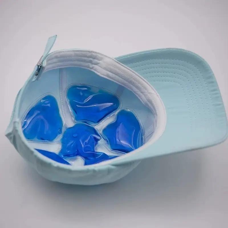 Reusable Helmet & Hat Cooling Gel Pack, Portable Brain Cooler Pad, Durable Plastic Design, Ideal for Sports, Outdoor Activities, Summer Sun Protection