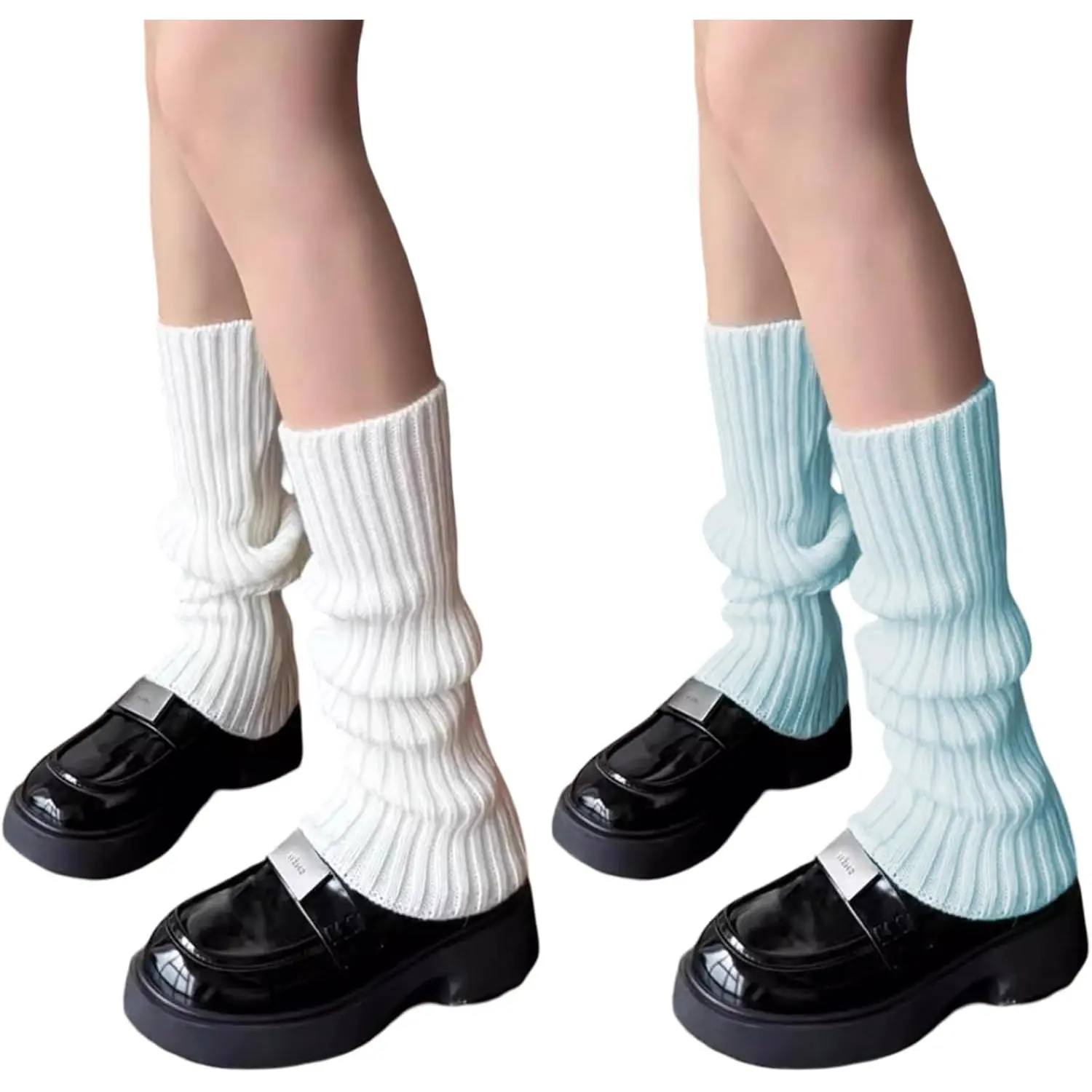 2 Pcs Leg Warmers Y2k, Leg Warmers, Y2k Accessories, Cute Kawaii Cream Legwarmers for Women Winter