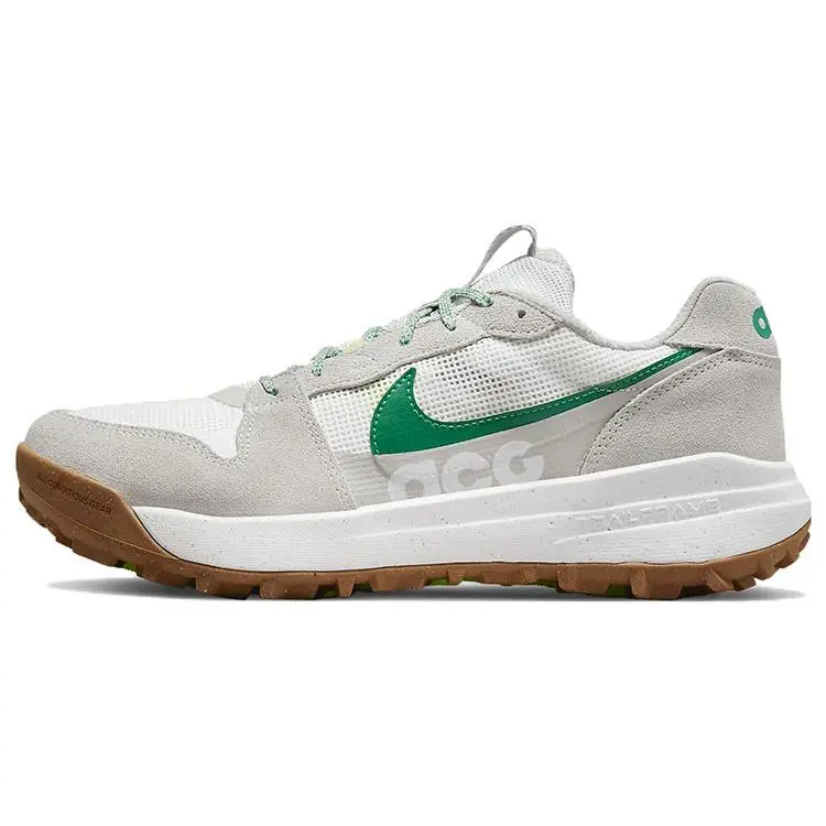 Nike ACG Lowcate Outdoor Lifestyle Sneakers for Men and Women in Gray Green Verifiable, with credentials and supporting global authentication