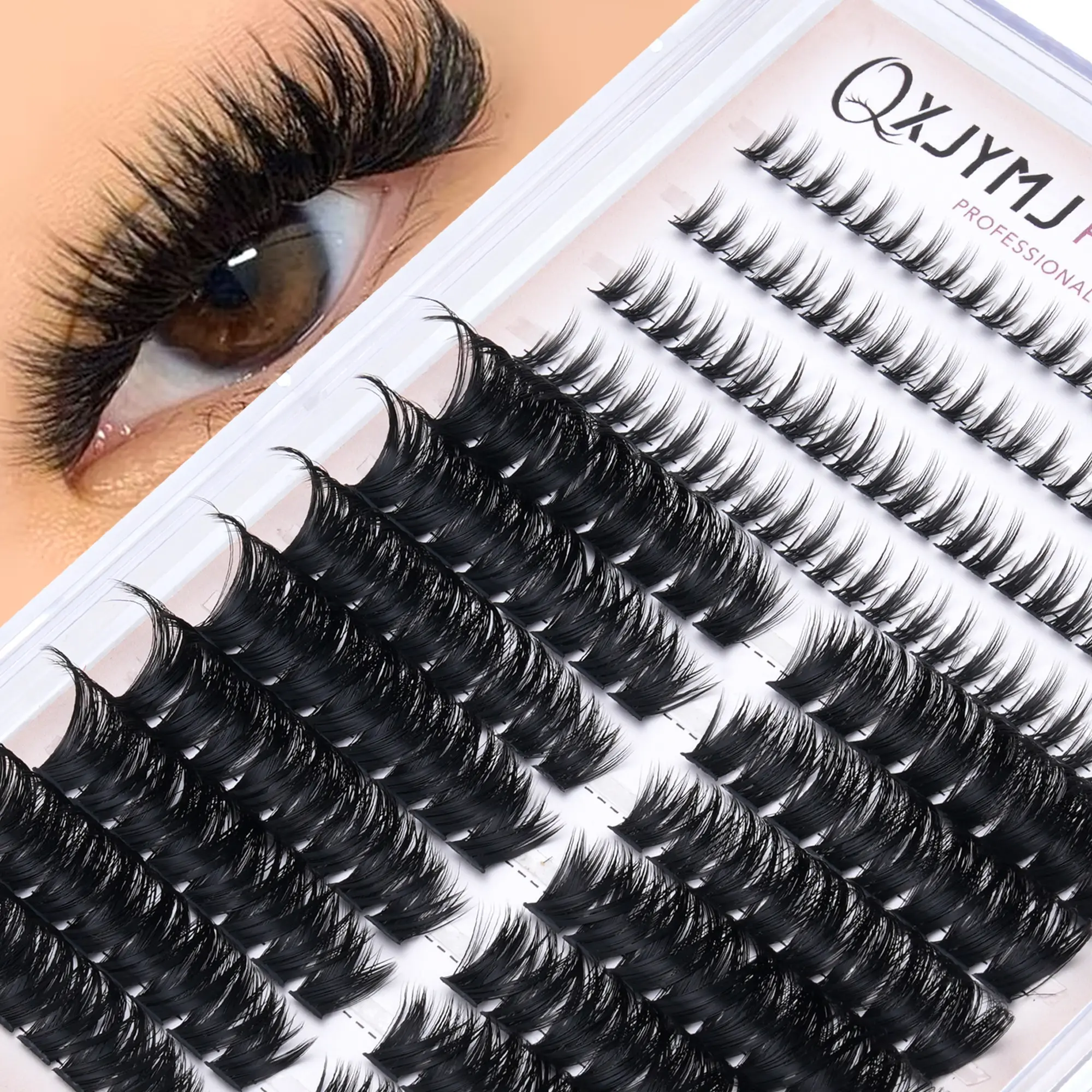 12 Rows 228 Clusters Lightweight False Eyelashes, Mixed Upper and Lower Lash Sets, Reusable Daily False Lashes, Comfortable Fit, Ideal for Beginners