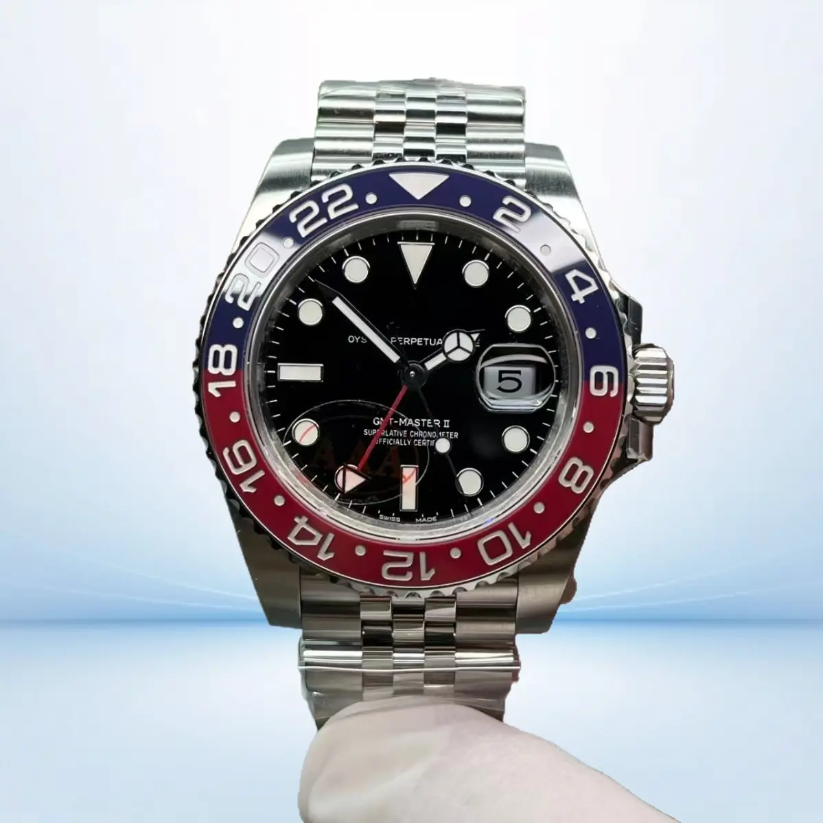 Men's 40mm Full-Automatic Waterproof Yacht-Style Mechanical Watch, Fashion Men's Timepiece for Daily Wear, Watches