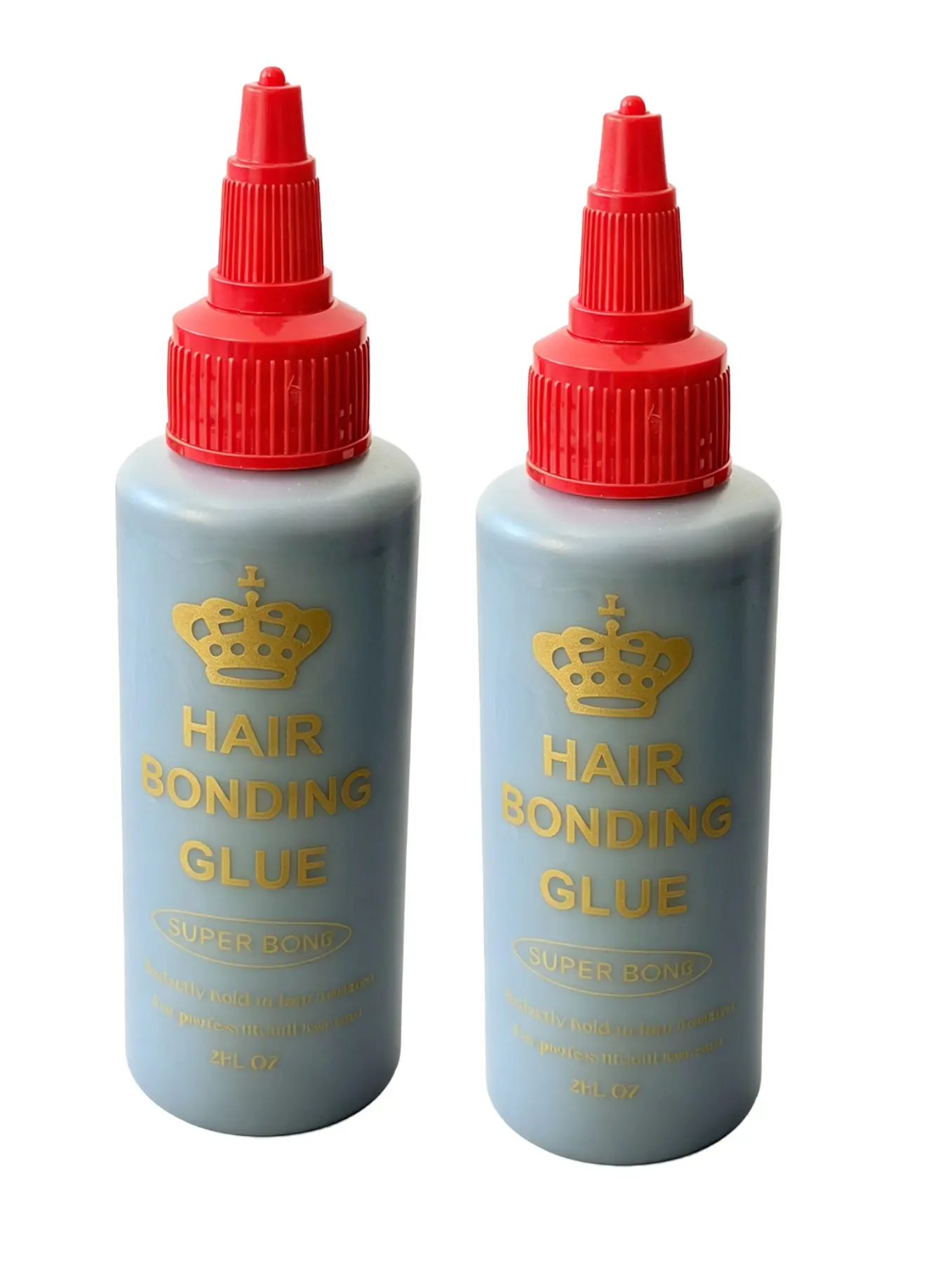 2 Bottles 2oz Professional Hair Bonding Extension Glue, Strong Long-Lasting Gentle Non-Damaging, Ideal for Wigs, Hair Pieces, Hair Extensions, Premium Wig Adhesive