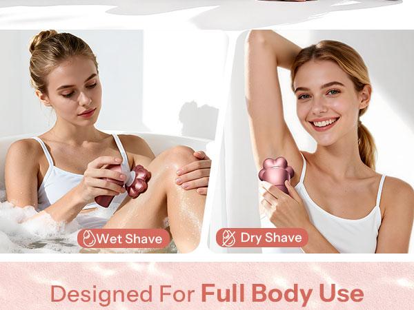 HiBig 7D Electric Legs & Body Shaver for Women - 5-in-1 Lady Grooming Kit for Bald Head, Legs & Armpits, Waterproof Rechargeable Painless Razor, Cordless Shaver with Floating Heads, Ideal Gift for Her HiBig 7D Electric Legs & Body Shaver for Women - 5-in-1 Lady Grooming Kit for Bald Head, Legs & Armpits, Waterproof Rechargeable Painless Razor, Cordless Shaver with Floating Heads, Ideal Gift for Her