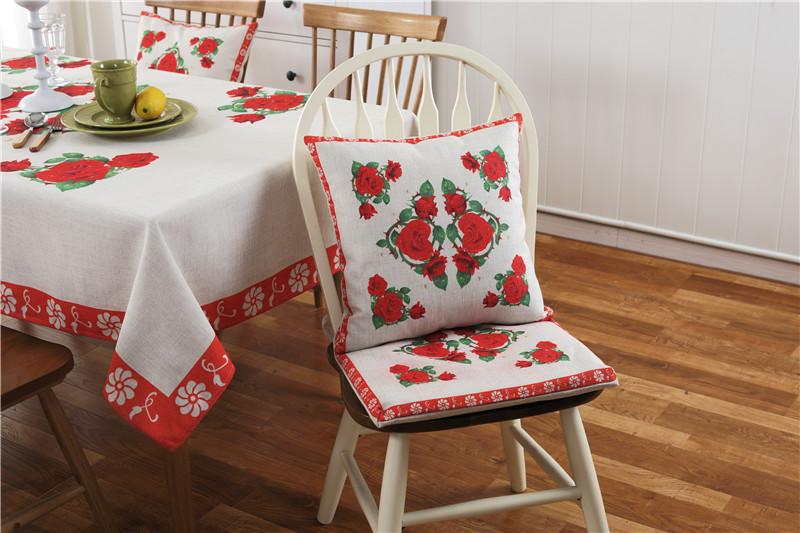 Imitation Linen Dining Chair Cushion, Seat Pad, Backrest Cushion, Pillowcase, Tablecloth, Multi-Purpose Cover Towel