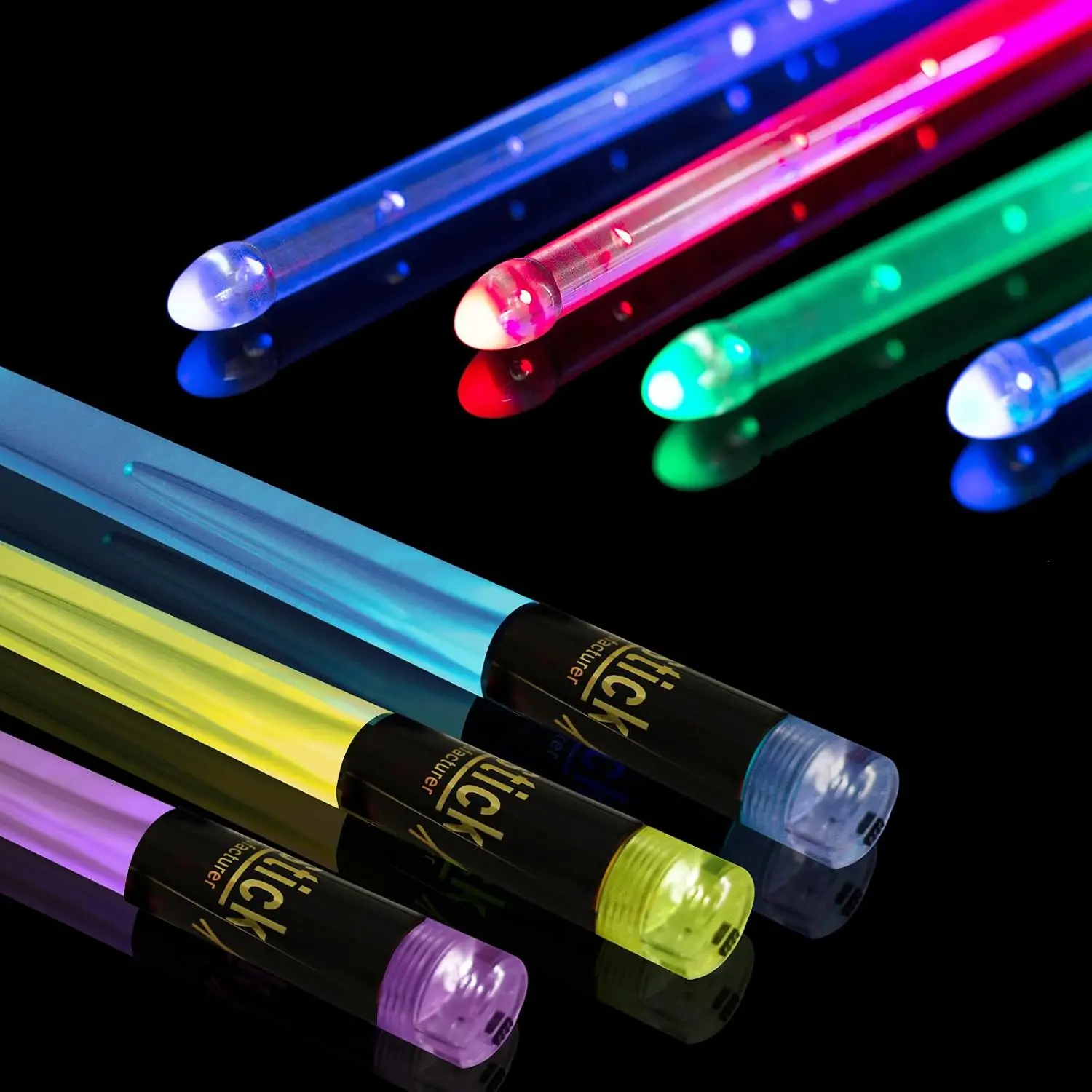 Light Up Drum Sticks Rechargeable 15 Color Changing Led Personalized Drumsticks for  Drummer Gifts Drum Accessories