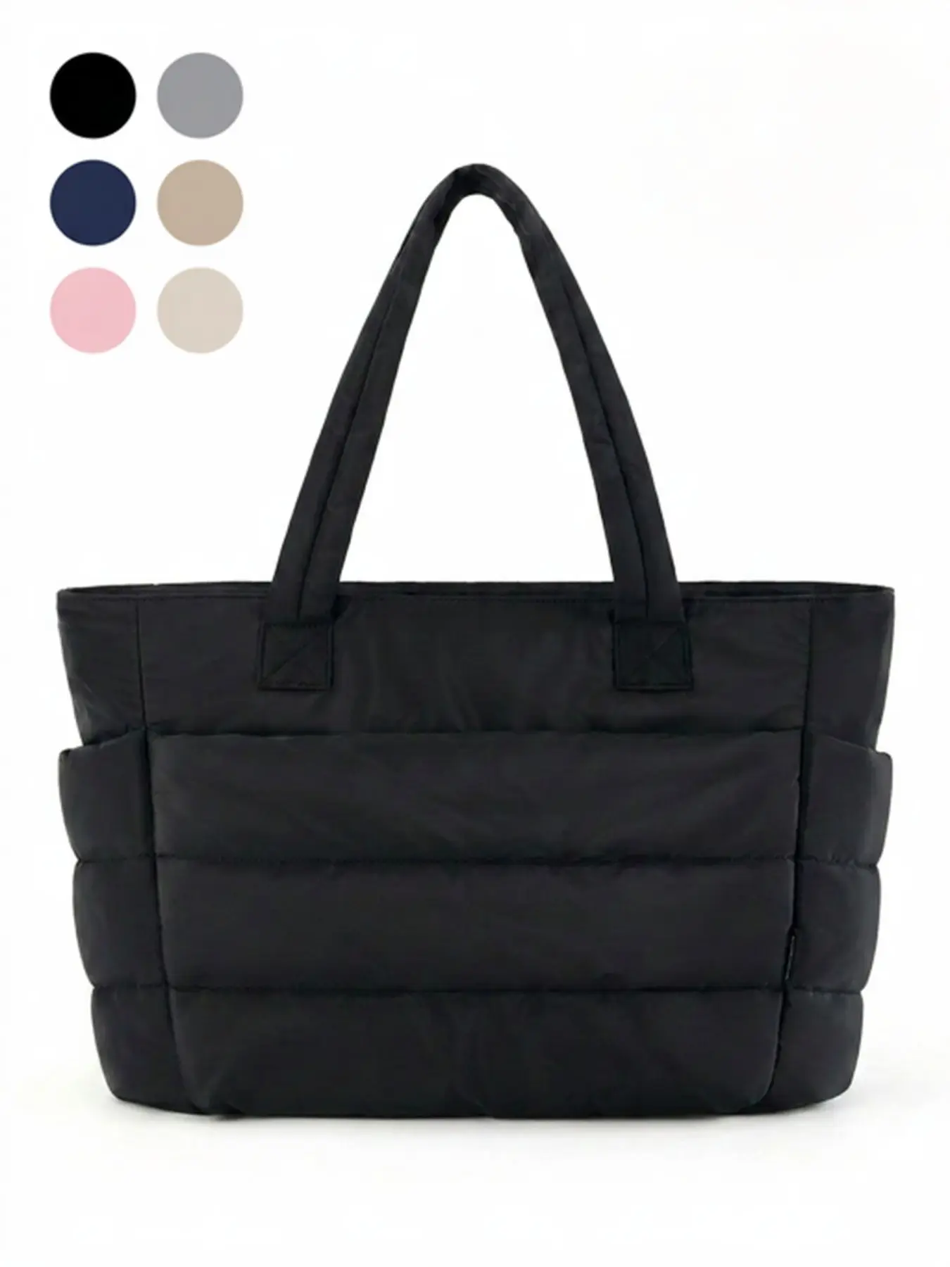 Trending Cloud Puffer Tote Bag, Puffy Tote Bag, Women's Large Capacity Quilted Shoulder Bag, Lightweight Waterproof Travel & Gym Essential, Minimalist Aesthetic Handbag, Fashionable Tote Bag
