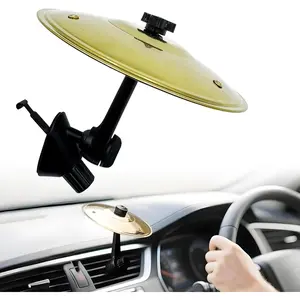 Air Vent Musical Cymbal Kit - Mini Crash Cymbal + Drum Stick, Playful Accessory for  Enthusiasts, Sturdy Compact Fit for   ()