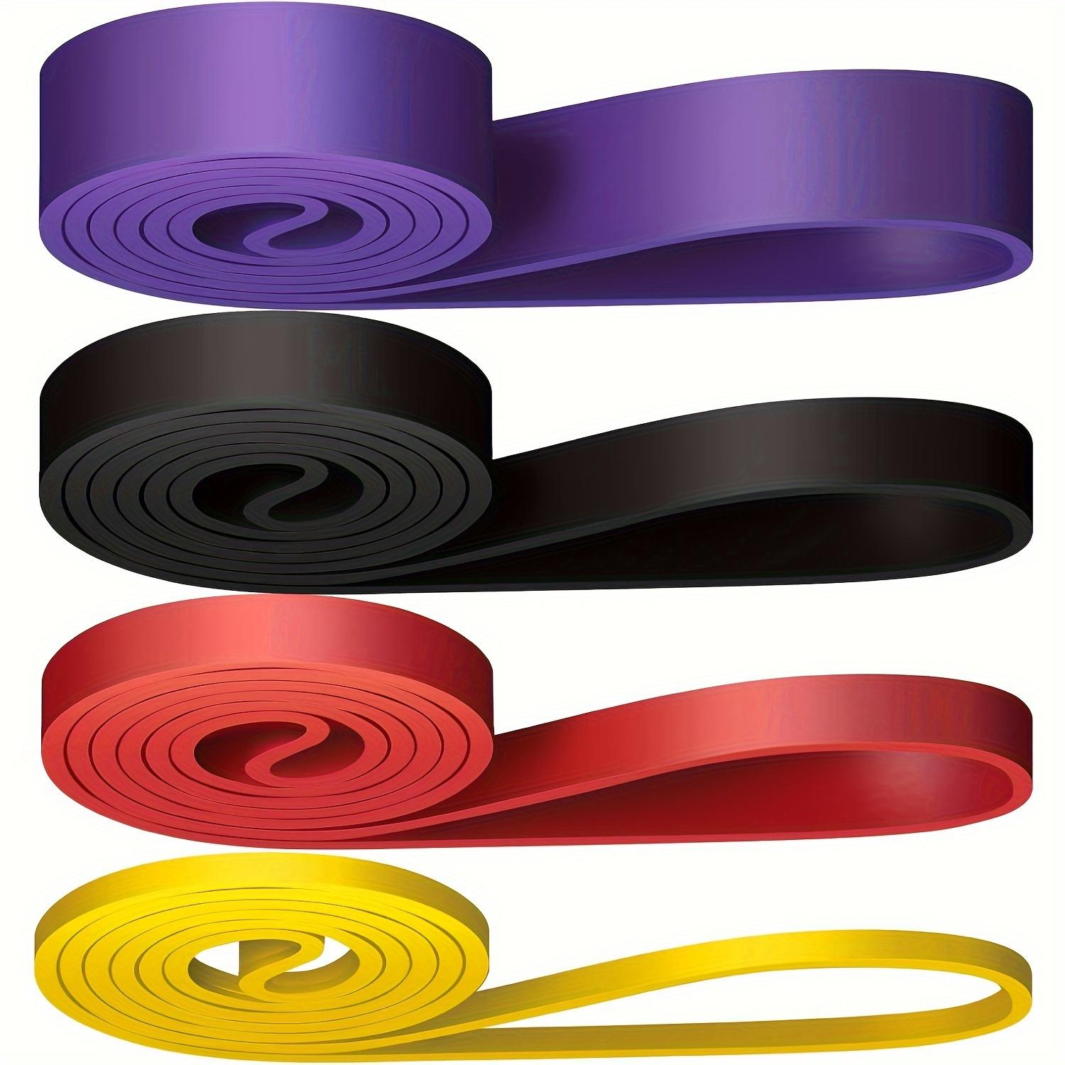 4pcs Resistance Bands Set, Pull Up Assist Band, Leg Strength Training Belt, Muscle Building & Body Shaping, Men Women Fitness Equipment, Home Workout Equipment