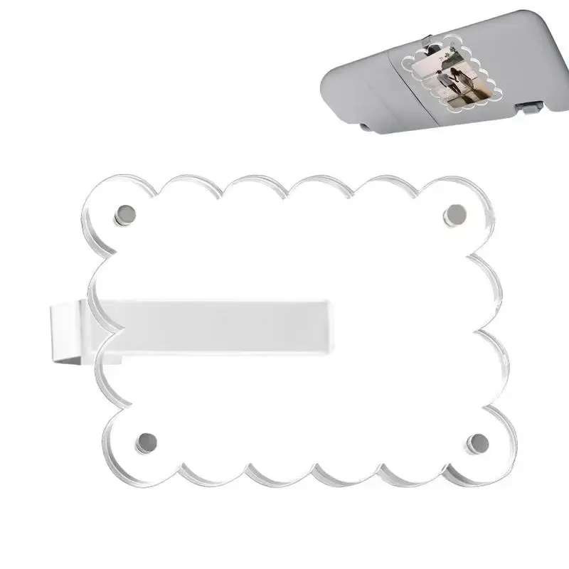 Car Photo Holder Magnetic Acrylic Transparent Sun Visor Clip Home Decor Accents For Birthdays Anniversaries Family Friends Men