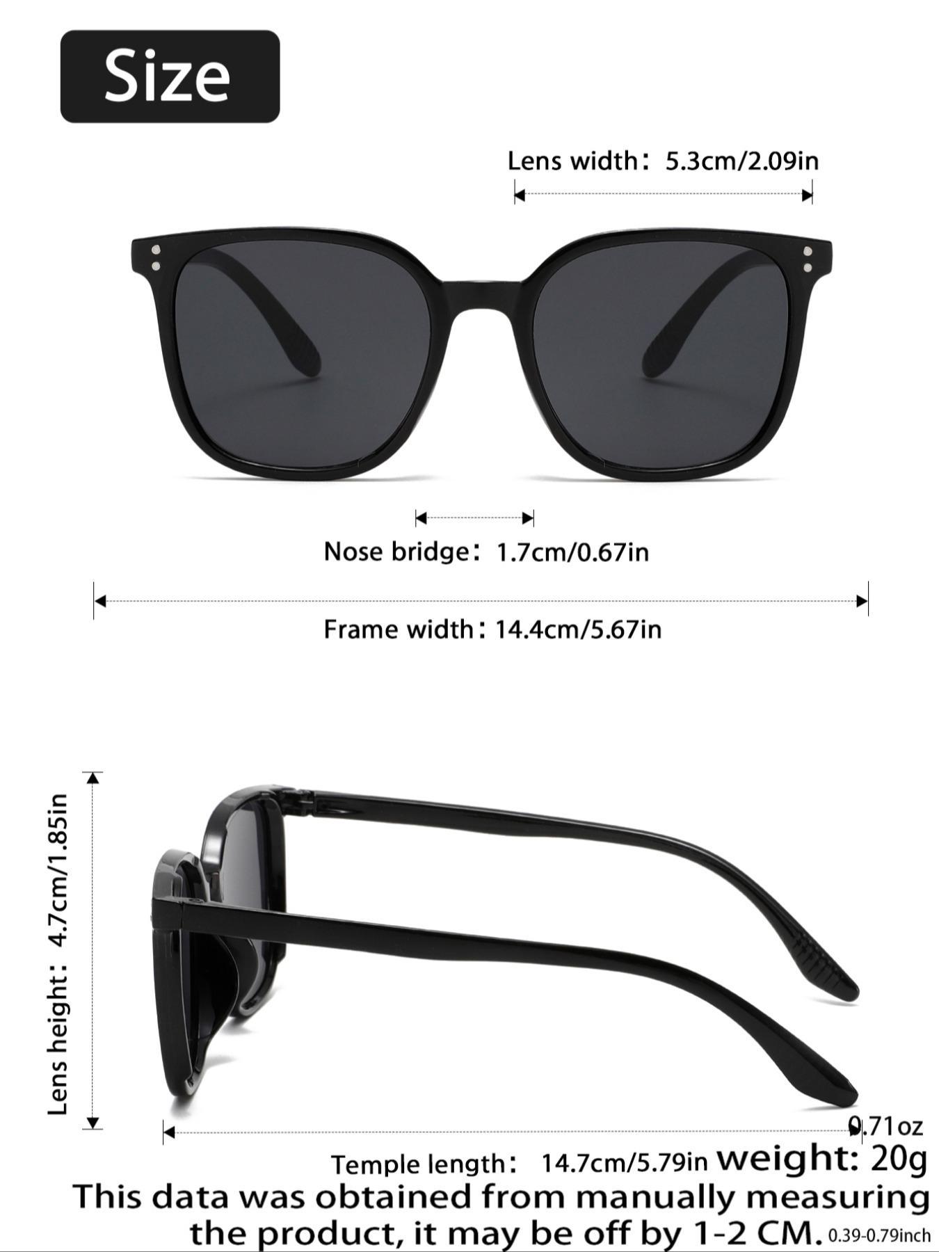 Set of 6 Unisex Stylish Oval Frame Lightweight Durable Sunglasses, Casual Vacation Eyewear for Daily Use, Versatile Summer Accessories for Men and Women