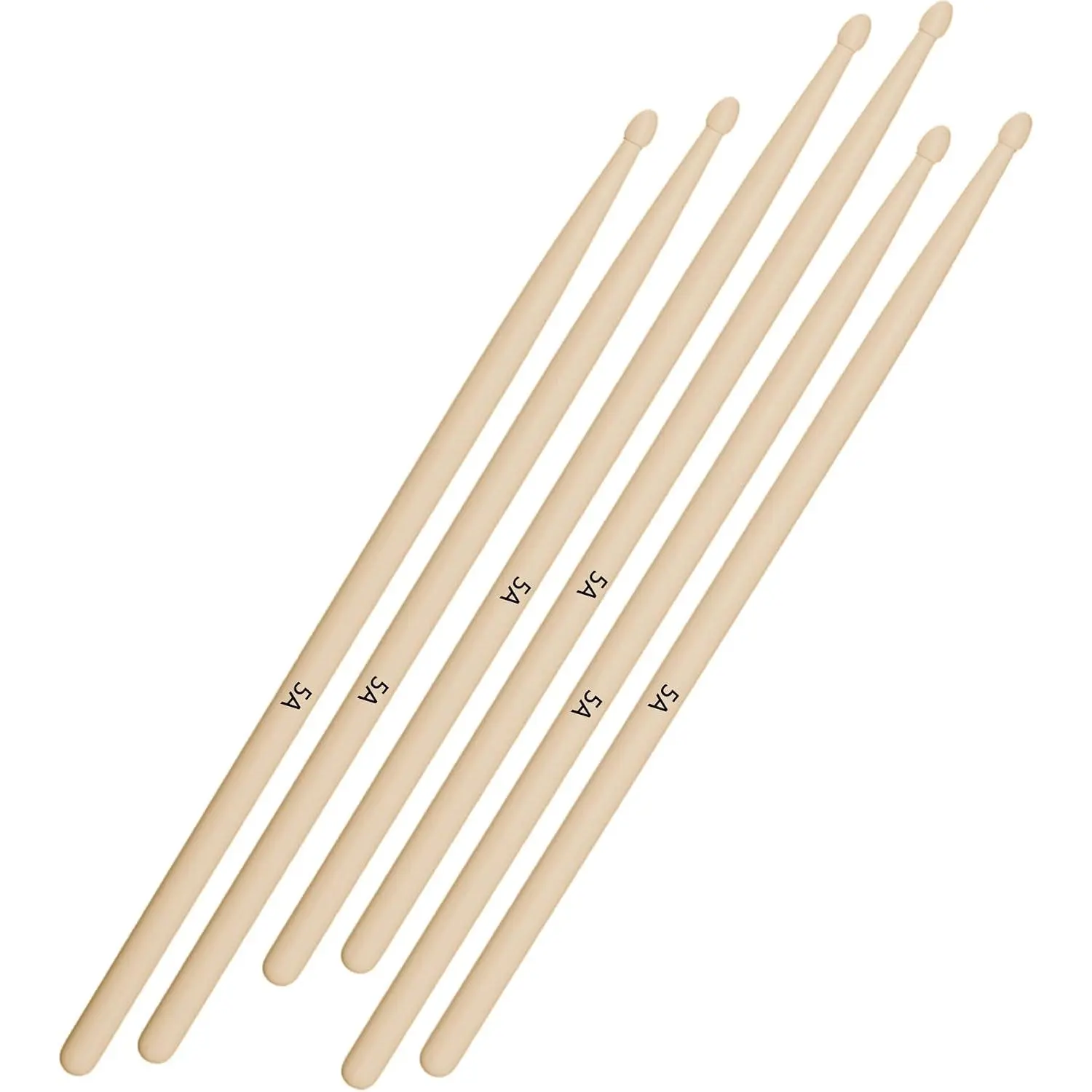 5A Drumsticks/Drum Sticks,3 pairs of 5As/ tip 5As,Drumsticks for Drums, Snare Drum & Practice Pad - Professional  Sticks for  Skill Levels, Maple  Drumsticks(3 Packs)