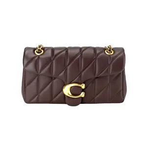 Coach Tabby 26 Crossbody Shoulder Bag for Women, Quilted Napa Leather, Medium Size, Maple Color