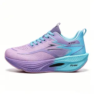 2026 latest breathable men's blue and purple running shoes, lightweight shock-absorbing soft-soled sports shoes, stylish design