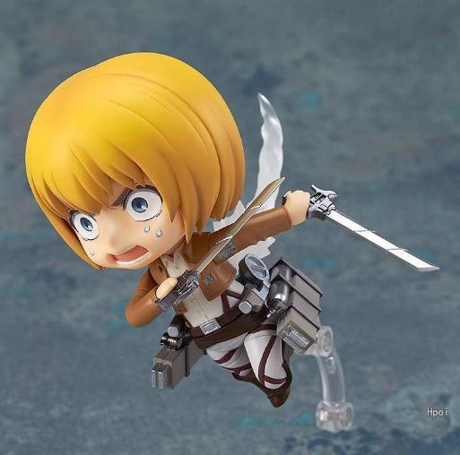 In Stock  Armin Arlert Anime Girl Figure Levi Ackerman Action Figure Shingeki No Kyojin Figurine Model Doll Toys Gift