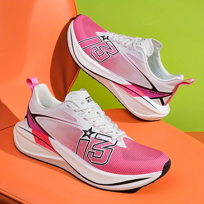 (New)Lightweight And Breathable Men's Racing Shoes for Road Running, Outdoor Marathons, And Sports Training; Low-top Lace-up Shoes for Fitness And, Available In Large Sizes for Couples