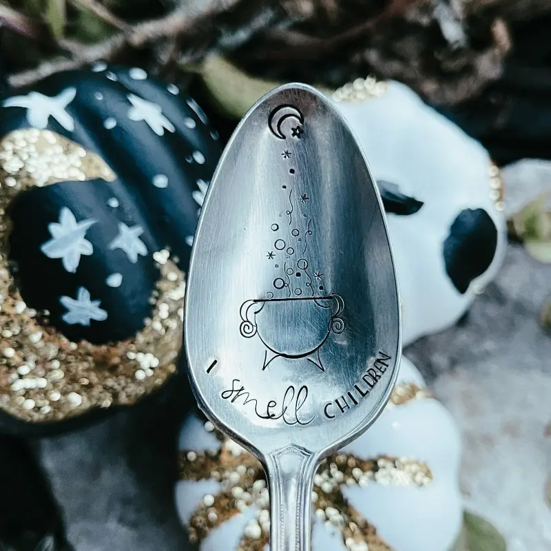 1pc I smell a child | Halloween Spoon| Witch | Potion | Halloween | Hollow Night | Hocus Pocus | Coffee Spoon