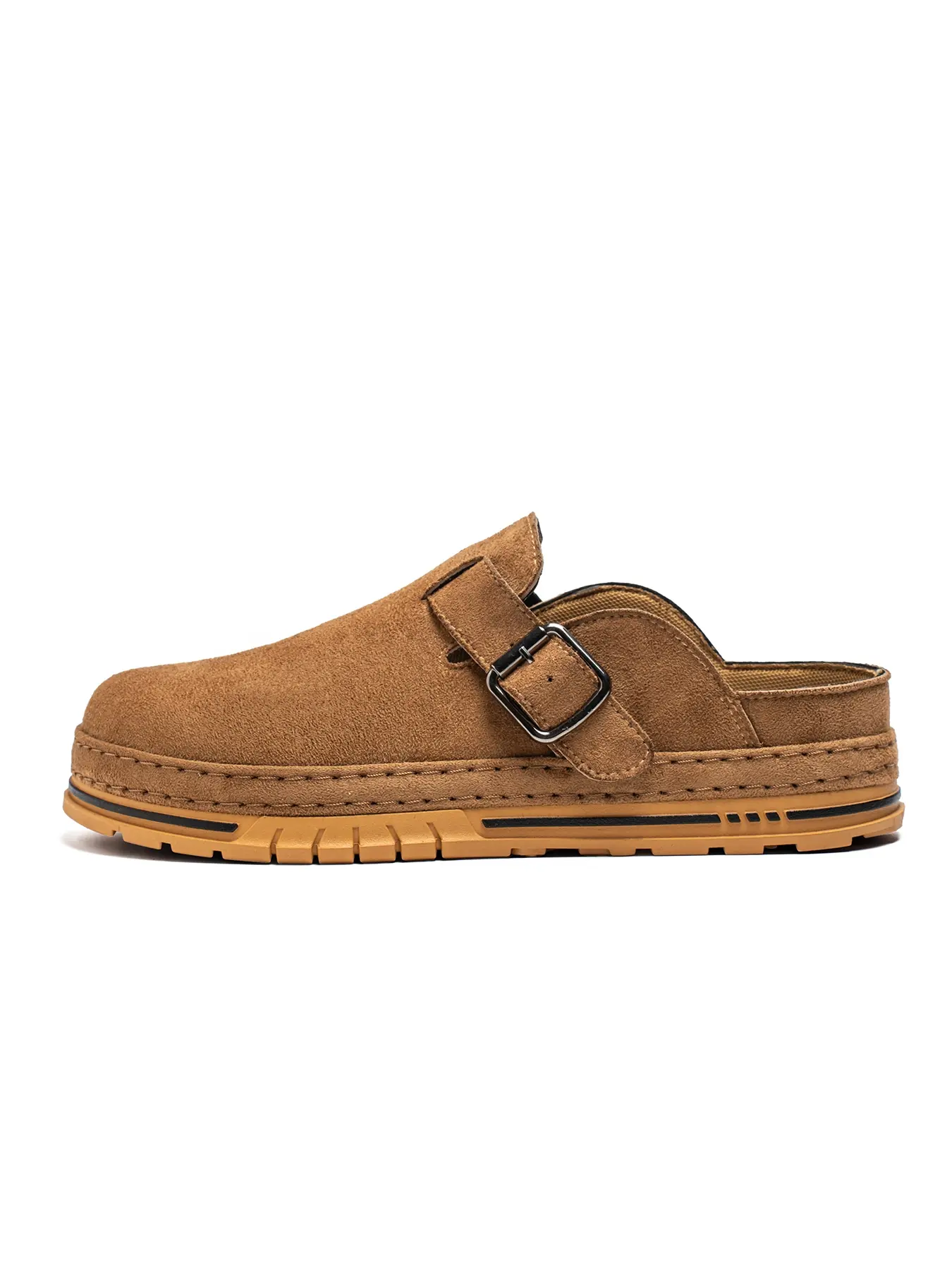 Multi Colors Men Suede Birken Mule Slides Daily Commute Suede Upper PVC Sole Breathable Anti-Slip Walking Shoes Footwear