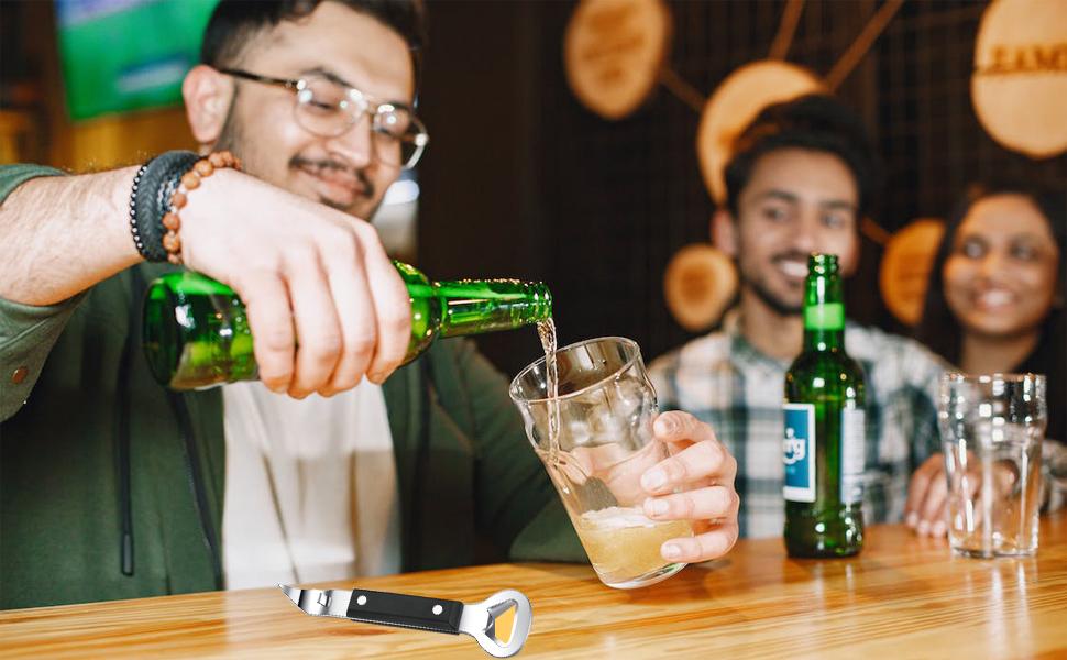 Canned food punch-hole opener, manual stainless steel can opener, 1-piece pack