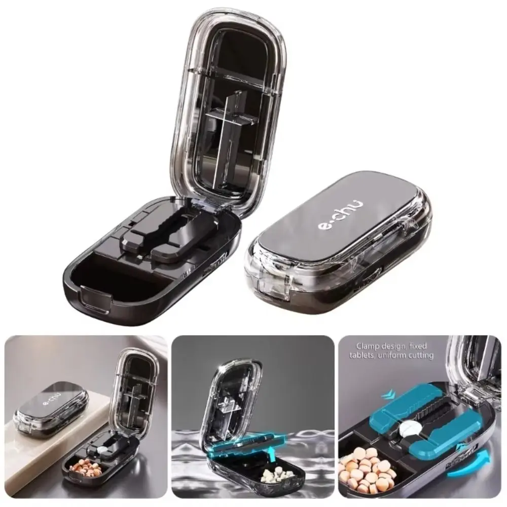 Pill Cutter & Storage Box, Suitable for Small and Large Pills