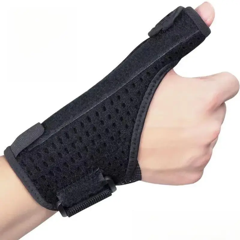 Thumb Wrist Support Band, Breathable Mesh + Adjustable Velcro, Ideal for Office Mouse Hand & Manual Labor, Comfortable & Durable
