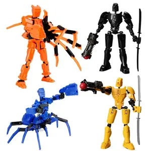 2026 hot item Dummy 13 Action Figure Toys for Kids Lucky 13 Multi Jointed Movable Shapeshift Robot 3D Printed Man Action Figures Children Toy