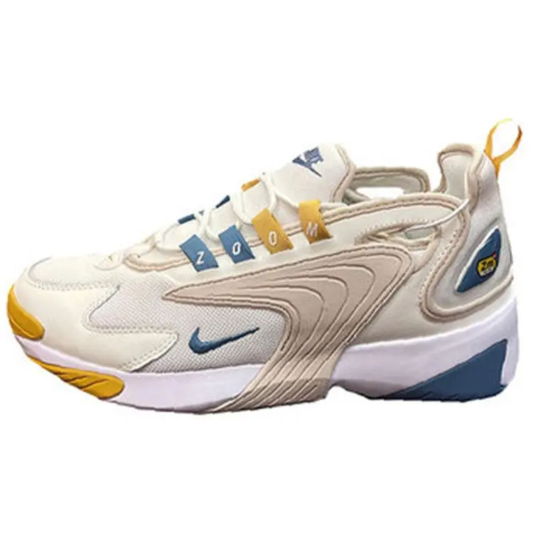 Nike Zoom 2K Fabric and Leather Men's Low-Top Casual Shoes with Comfort, Cushioning, Non-Slip Traction, and Durability Verifiable, with credentials and supporting global authentication