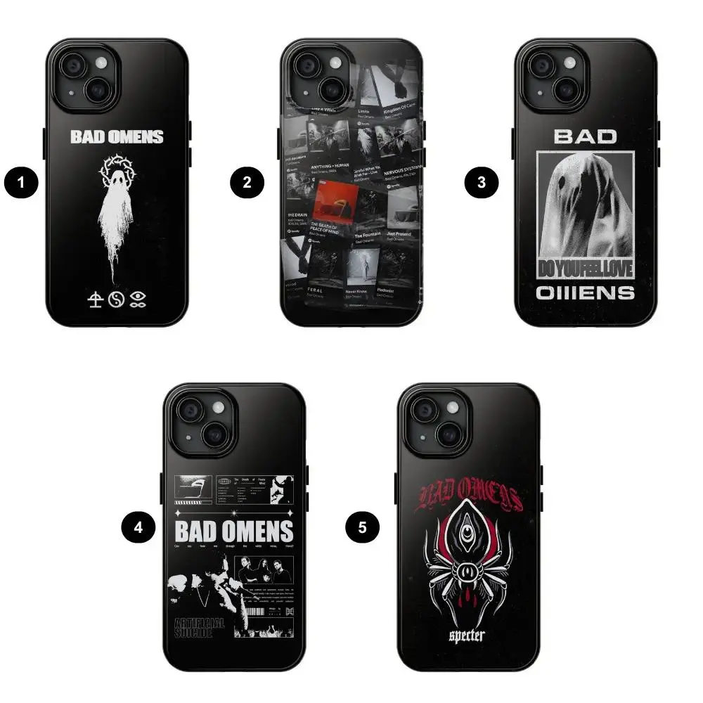 Bad Omens Phone Case, Tour 2026 Beartooth President Phone Case Featuring, Rock Band Protective Accessory Suitable for iPhone 17-11 Pro Max/Plus and  Samsung Galaxy S23-25