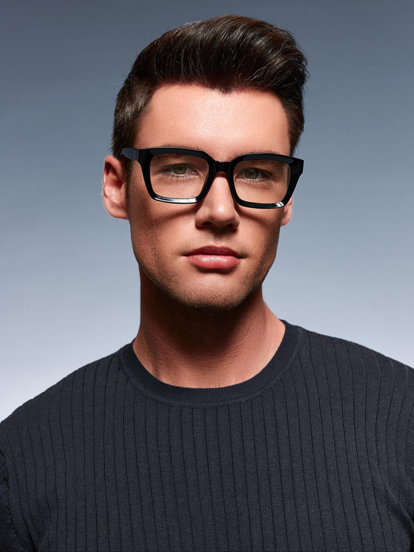 Unisex Simple Eyeglasses Set in Leopard, Clear and Solid Color , Trendy Square Frame Eyeglasses for Everyday Use, Fashion Accessories for Outdoor Activities, Leopard Pattern Eyeglasses, Stylish Square Frames