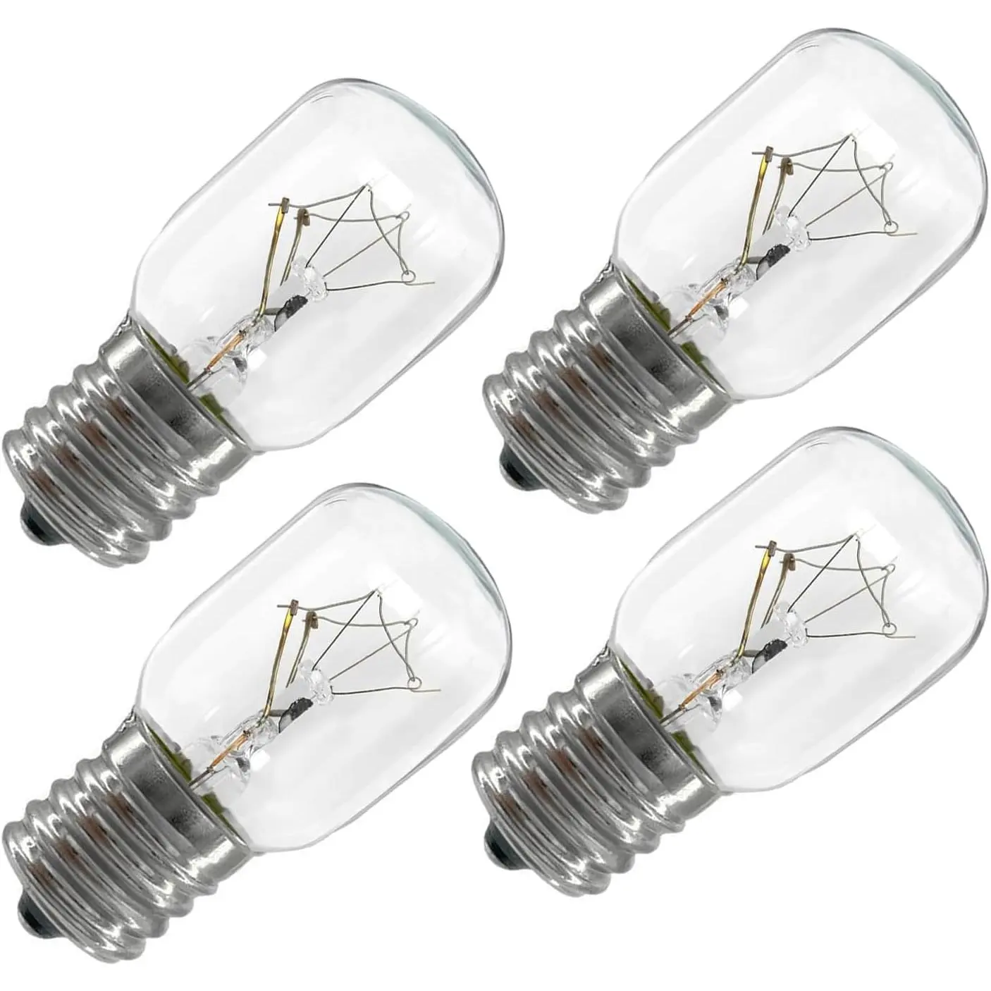 (2025 Update) Appliance 8206232A Light Bulbs for Microwave -Under Hood Microwave Bulb-High Temperatur Resistant- 40W 125V E17 Appliance Light Bulb, 4-Pack