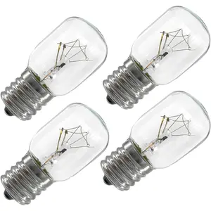 (2025 Update) Appliance 8206232A Light Bulbs for Microwave -Under Hood Microwave Bulb-High Temperatur Resistant- 40W 125V E17 Appliance Light Bulb, 4-Pack