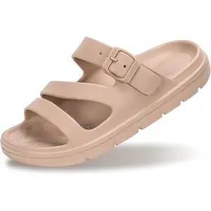 Arch Support Sandals for Women Slip On Recovery Slides for Plantar Fasciitis Relief, Non-Slip Lightweight Slippers With Thick Cushion For Waking Foot Pain & All-Day Comfort(Gift)